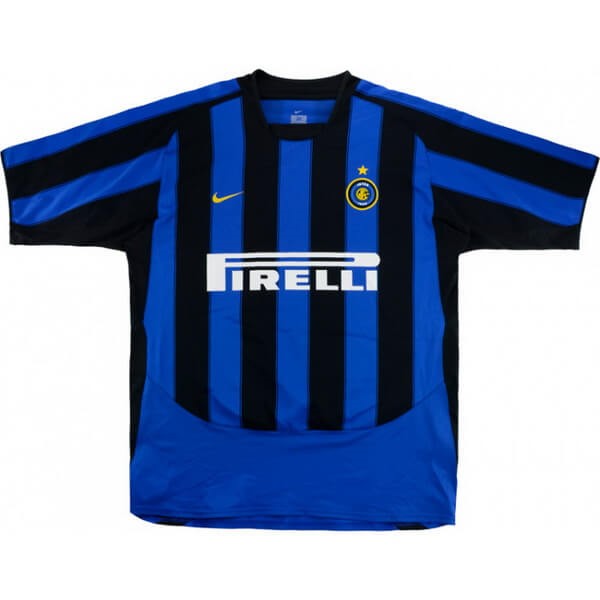 Tailandia Camiseta Inter Milan 1ª Kit Retro 2003 2004 Azul